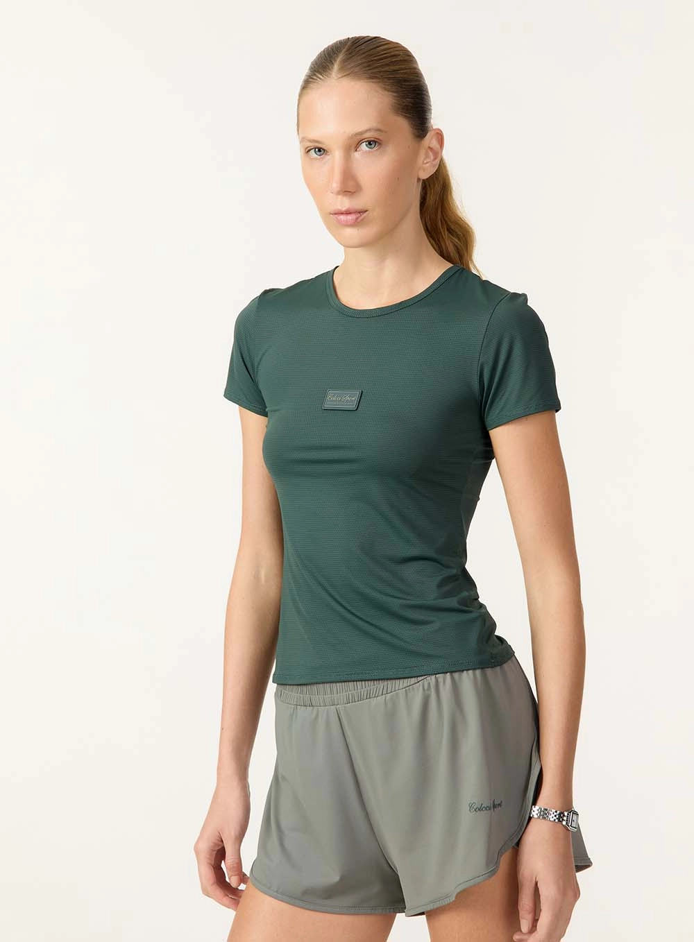 Blusa Active Manga Curta Slim