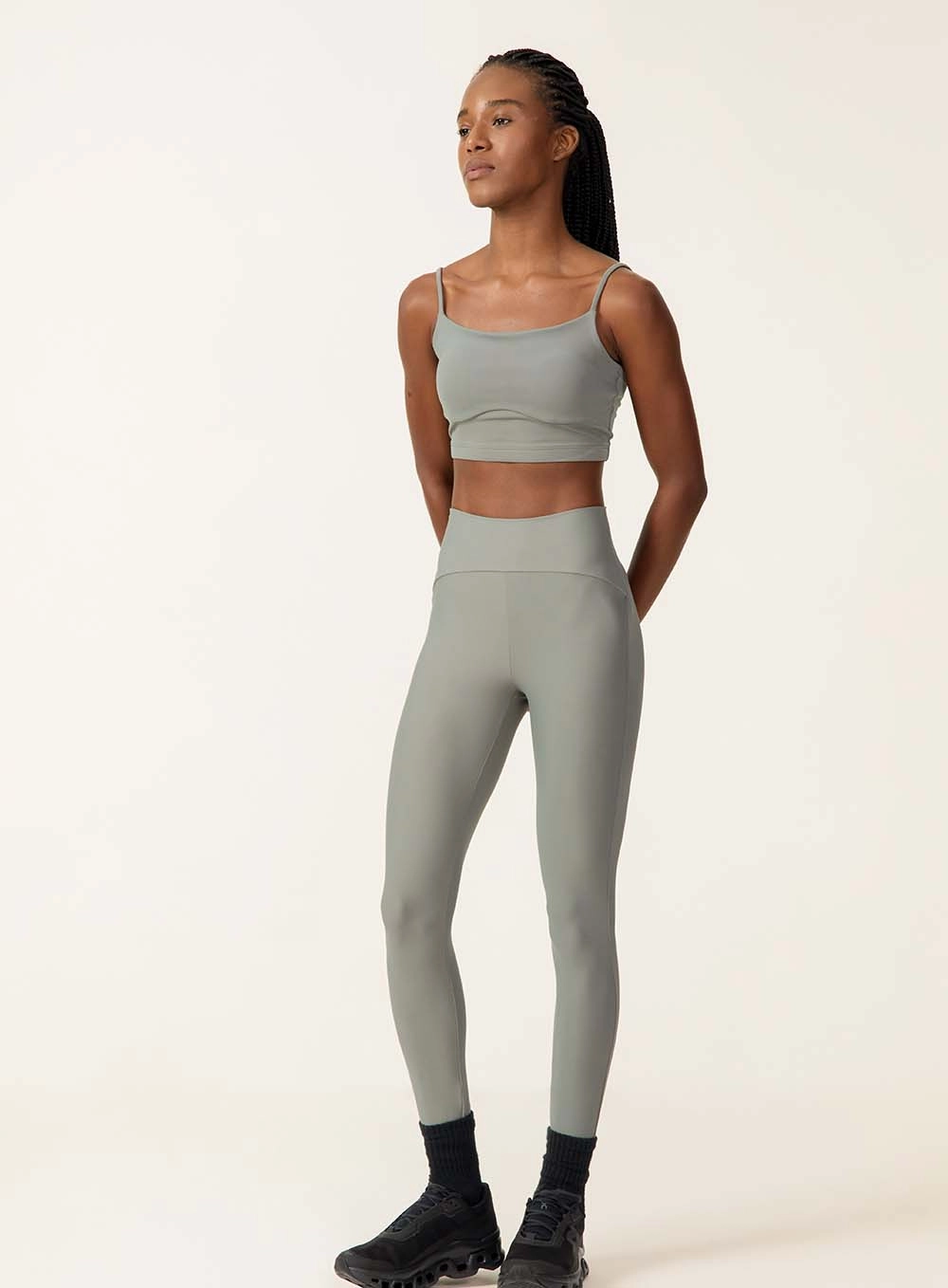 Calça Legging Cós Alto Recorte Anatômico