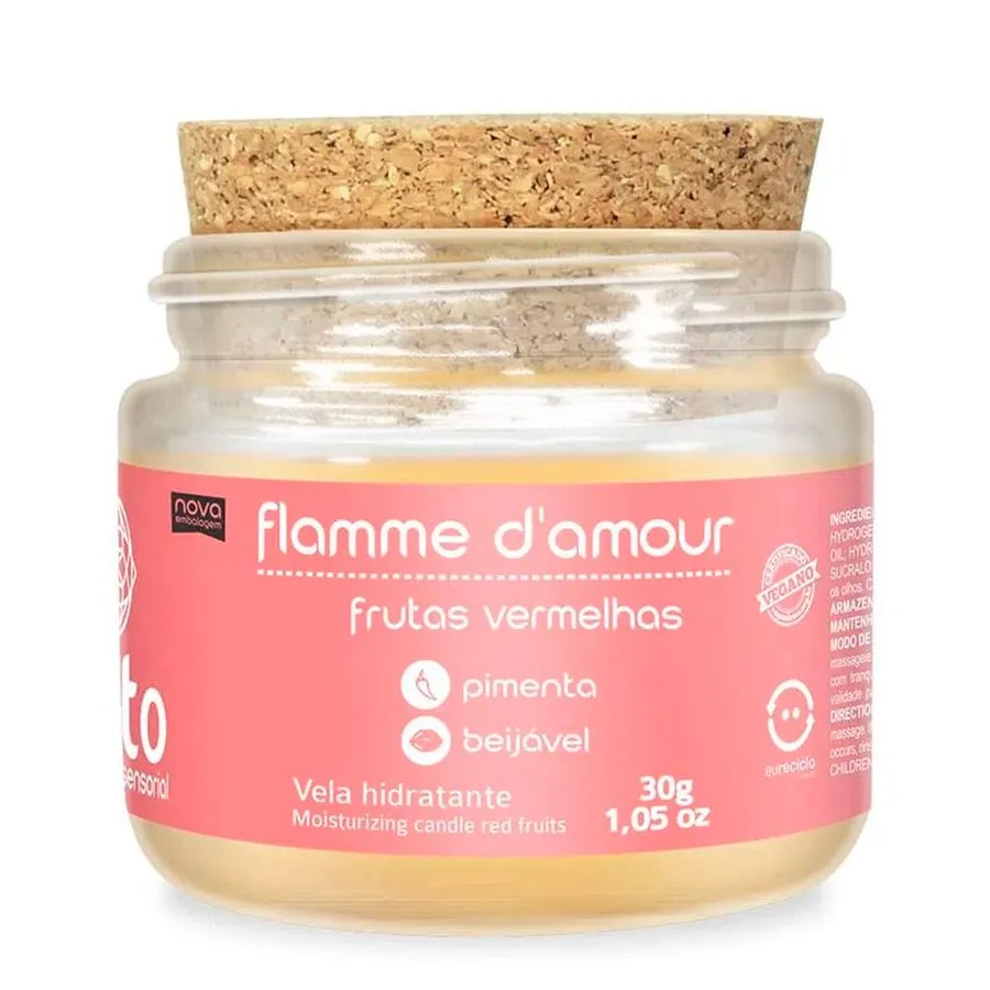 Vela de Massagem Beijável Flamme D´amour